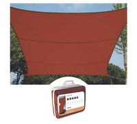 Tenda da sole Perel quadrata 5 m terracotta