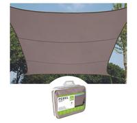 Perel Vela ombreggiante, idrorepellente, 4 x 3 m, 160 g/m², poliestere, rettangolare, tortora