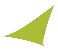 Perel Vela ombreggiante triangolare 5 x 5 x 5 m per giardino e terrazza, poliestere traspirante e idrorepellente, protezione UV 90%, verde lime