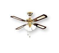 Ventilatore soffitto 7060 OL Ottone e legno 7060OL