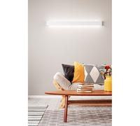 Perenz Applique a LED grande di design moderno in metallo verniciato Way Bianco