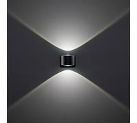 Perenz Applique a LED moderna per esterni/interni in alluminio con diffusori in