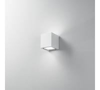 Perenz Applique da parete biemissione in alluminio con diffusori in vetro traspa