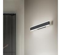 Applique in alluminio verniciato nero Kante LED 16W CCT 3000K 4000K 6000K CRI?80 220-240V 50/60Hz 1200Lm dimmerabile 4cm biemissione