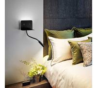 Perenz Applique di design moderno a LED flessibile in metallo con porta usb Leve
