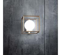 PERENZ LAMPADA DA TAVOLO ORO CUBE 1XG9 MAX 28W 6691OR