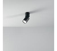 Faretto in alluminio nero Connect 1 luce attacco GU10 tondo D.5,5CM