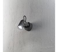 Walker faretto alluminio antracite opaco 1 luce attacco GU10 IP54
