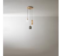 Perenz Lampada a sospensione con 3 diffusori in vetro dal design moderno ed eleg