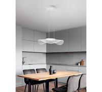 Sospensione In Metallo Moderna Medusa Bianco Led Piccolo