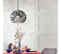Lampadario Alluminio Contemporaneo Meteora Fumè 1 Luce E27