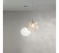 Perenz Lampada a sospensione moderna con montatura in metallo e vetro lavorato M [EEK: A+]