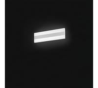 Applique Moderna Bend Metallo E Alluminio Bianco Opaco Led Luce Calda 35Cm