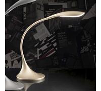 Lampada da tavolo flex in plastica colore oro