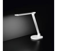Lampada Scrivania Moderna Hal Alluminio Bianco Acrilico Satinato Led 7W Cct