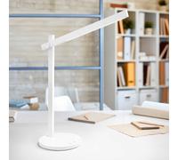 RULER Lampada da tavolo LED 5W 300LM 3000K 4500K 6500K in alluminio colore bianco orientabile finitura cromo dimmerabile