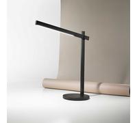 RULER Lampada da tavolo LED 5W 300LM 3000K 4500K 6500K in alluminio colore nero orientabile finitura cromo dimmerabile