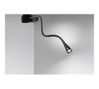 Lampada Da Scrivania In Metallo Moderna Clip Snake Nero Led