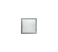 Plafoniera In Vetro Satinato Quadrata Moderna Frame Bianco 4 Luci E27 Media