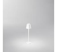 Perenz Lampada Tavolo Esterno Mini Diva Contemporanea Alluminio Bianco Led Luce Calda