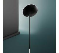 OPHELIA Piantana LED 24W 1900LM 3000K in metallo verniciato nero diffusore tondo dimmerabile