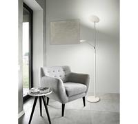 Perenz Piantana a LED in metallo verniciato e cromo lucido con diffusori orienta