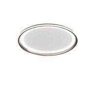 Plafoniera Contemporanea Edge Alluminio Grigio Led Integrato 66W