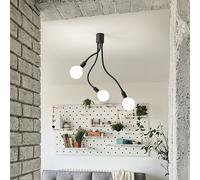 Perenz Plafoniera in stile moderno 3 braccia orientabili in metallo e gomma Bulb