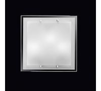 Perenz Plafoniera media quadrata in vetro bianco satinato di design moderno Fram [EEK: A+]