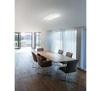 BEND Plafoniera LED 51W CCT 3000°/4000°/6000°K in metallo e plexiglass 70cm