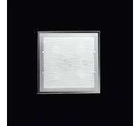 Perenz Plafoniera quadrata grande di design moderno in vetro satinato Frame Bian [EEK: A+]