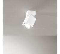 Perenz Spot Contemporaneo Connect – Alluminio bianco quadrato 1 luce GU10 orientabile