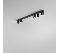 Spot Contemporaneo Oddy Alluminio Nero 5 Luci Gu10