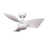 Perenz 7159B IR - Ventilatore da Soffitto con Luce, Telecomando, 3 Pale Diametro 77 cm Bianco