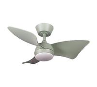 Perenz Ventilatore da Soffitto con Luce Lampadario 3 Pale 77 cm Salvia 7159SV IR