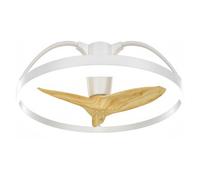 Perenz Ventilatore soffitto con luce White e Wood 7131 B IR (60x23cm)
