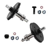 Perfeclan 1/10 RC Car Differenziale Ingranaggio Anello Pignone Ricambio Parte Fai da Te Parte di Aggiornamento Ingranaggio ASSE in Acciaio perper, Set Anteriore Posteriore