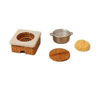 Perfeclan 1/12 Set di fornelli da Cucina Mini Set da Gioco per Cucinare Accessorio da Cucina per Giochi di Ruolo in Miniatura per modellini di Treni e Giardini, Set di Noodles