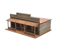 Perfeclan 1:72 Wood House Ho Scale Building Model Diorama Scenario Architettura Educativa Scena per Architettura, Modellismo Ferroviario