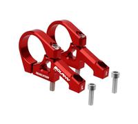 Perfeclan 1 Paio di Attacchi Manubrio per Mountain Bike, Facili da Installare E Riparare, Resistenti, Attacco Manubrio per Bici a Montaggio Diretto, Morsetto da, Rosso