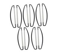 Perfeclan 10 Pezzi Asta per Striscione Manico Ergonomico Portatile Asta Retrattile Maniglia Antiscivolo Struttura Stabile Adatta per Eventi Sportivi Manifestazi, Nero 17cm