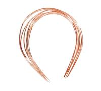 perfeclan 10 pezzi Basela per cesto in bianco di capelli in metallo fai -da -te, copricapo, per perline Accessori per capelli da uomo artificiale, Oro Rosa, 1.5 Mm