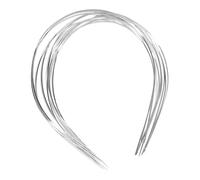 perfeclan 10 pezzi Basela per cesto in bianco di capelli in metallo fai -da -te, copricapo, per perline Accessori per capelli da uomo artificiale, Bianco, 1.2 Mm