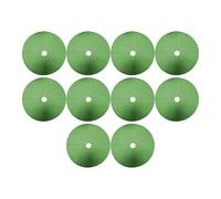 Perfeclan 10 Pezzi Copertura Protettiva per Alberi Dischi Barriera Diserbante Rotondi in Tessuto Non Tessuto Traspirante Riutilizzabile Indicata per Orto, Verde 52 Cm
