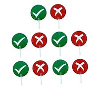 Perfeclan 10 Pezzi Di Palette per Votazione in Classe in Pp, Schede per Voto Multifunzione per Strumenti Didattici O per Votazioni, Competizioni, E Discussioni Di Gruppo, Vero o Falso