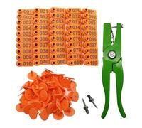 Perfeclan 100 Pezzi di pinze e spilli per Marchi Auricolari per Bestiame › Forniture per la Gestione di Marchi Auricolari per bovini e Cervi, Orangina