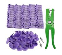 Perfeclan 100 Pezzi di pinze e spilli per Marchi Auricolari per Bestiame › Forniture per la Gestione di Marchi Auricolari per bovini e Cervi, Violento