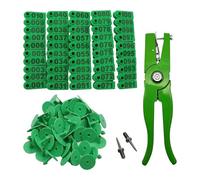 Perfeclan 100 Pezzi di pinze e spilli per Marchi Auricolari per Bestiame › Forniture per la Gestione di Marchi Auricolari per bovini e Cervi, Verde