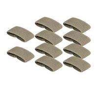 Perfeclan 10x Passanti per Cintura Elastica Passanti per Cintura per Pantaloni Accessori Resistenti all'Usura Passante per Cintura per Zaino Supporto per, Verde