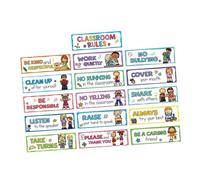 perfeclan 16 poster educativi sulle regole della classe, tabelle di buone abitudini, comportamento, contenuti educativi per feste, scuola elementare